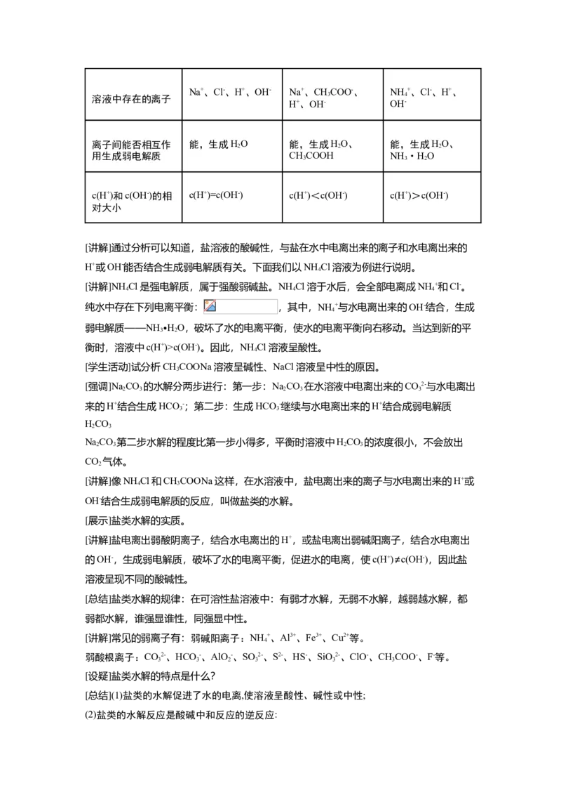 淘宝店铺：格致课堂3.3.1盐类的水解_高化_2025春-人教版高中化学_03新版高中化学选择性必修1_02教案_教案1