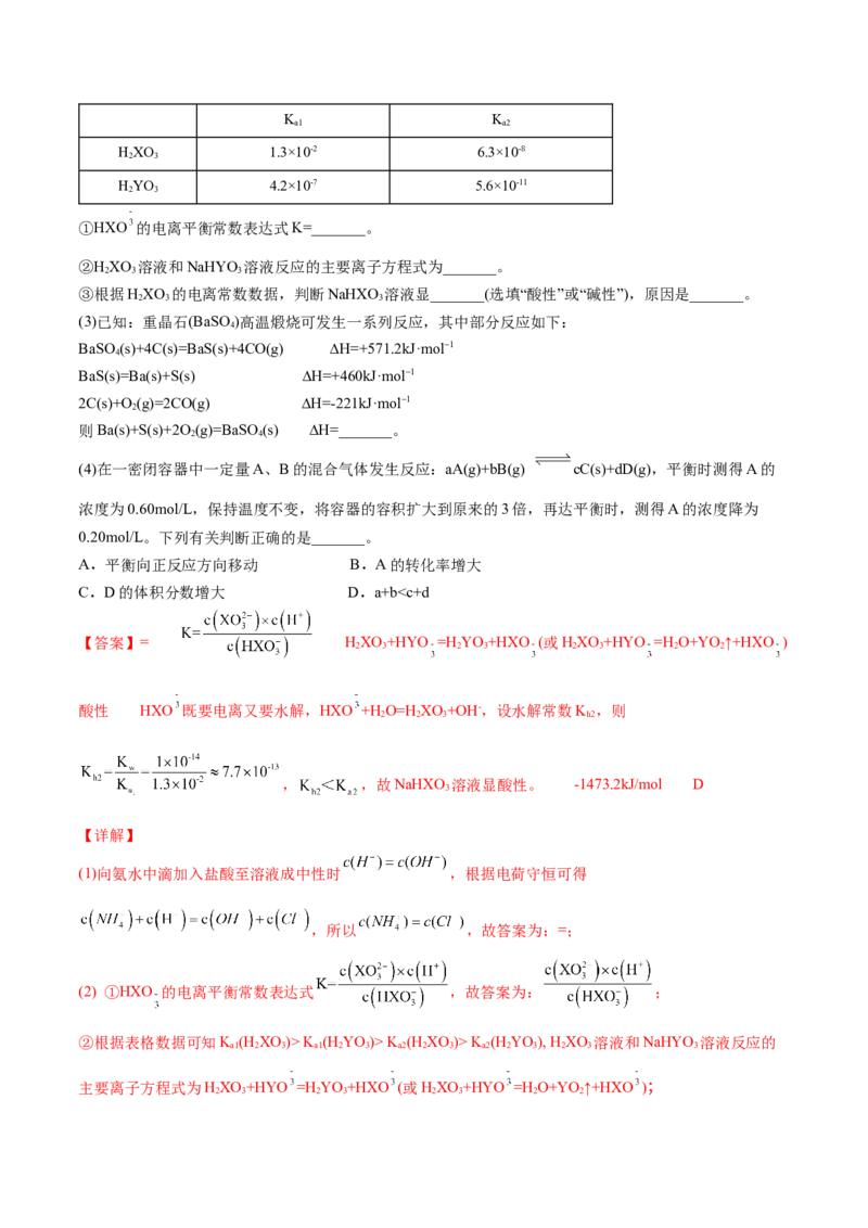 第20讲盐类水解的影响因素及应用（教师版）-（人教2019选择性必修1）_高化_595801221724高中化学新人教版选择性必修一二三电子版教案PPT课件高中试卷_选择性必修1册（人教版）_讲义