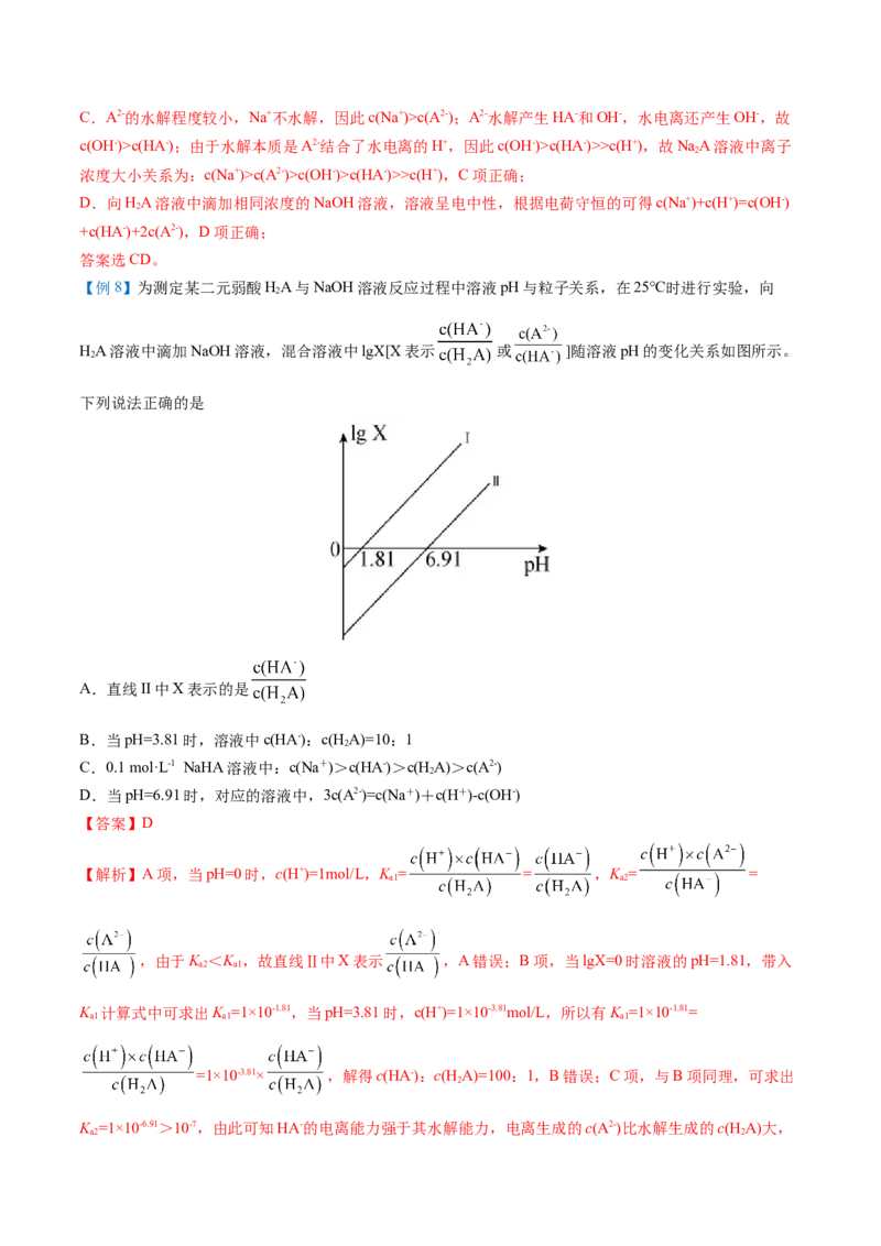 第20讲盐类水解的影响因素及应用（教师版）-（人教2019选择性必修1）_高化_595801221724高中化学新人教版选择性必修一二三电子版教案PPT课件高中试卷_选择性必修1册（人教版）_讲义