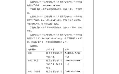 实验活动6-化学能转化为电能_高化_2025春-人教版高中化学_02新版高中化学必修二_1.课件+教案_6.3实验活动6化学能转化为电能