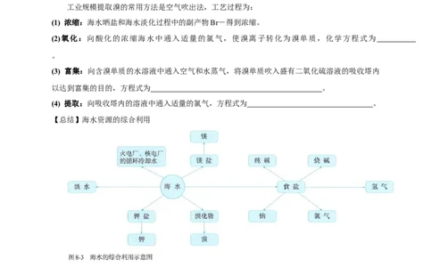 新教材精创8.1.2海水资源的开发利用、煤石油天然气的综合利用教学设计（1）-人教版高中化学必修第二册_高化_2025春-人教版高中化学_02新版高中化学必修二_教案