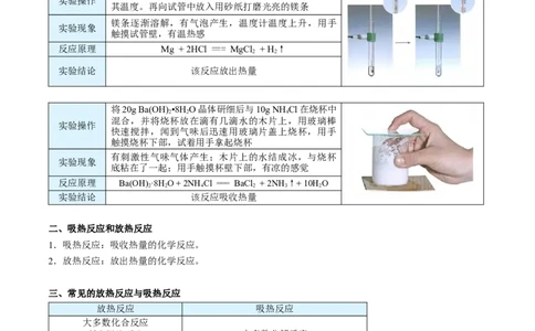 第06讲化学反应与热能（学生版）-精准提分2020-2021学年高一化学必修第二册同步培优（新教材人教版）_高化_2025春-人教版高中化学_02新版高中化学必修二_6.培优课件+讲义