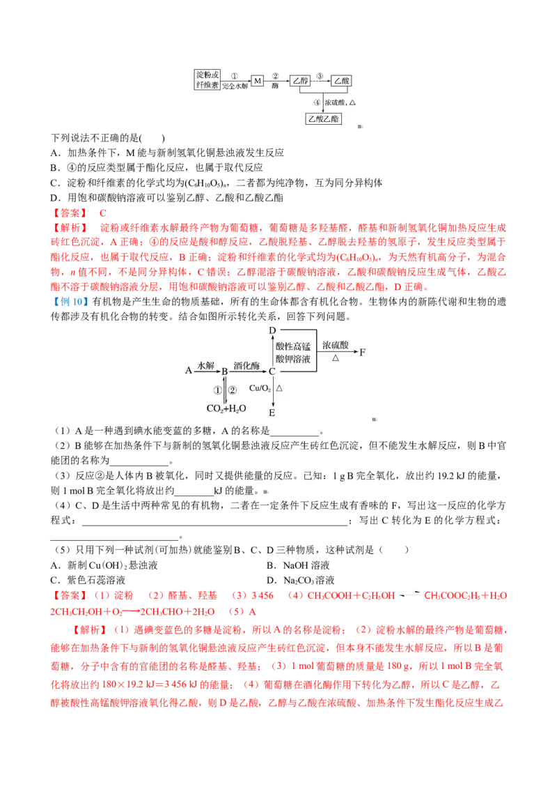 第23讲糖类（教师版）-（人教版2019必修第二册）_高化_595801221724高中化学新人教版选择性必修一二三电子版教案PPT课件高中试卷_必修二册（人教版）_讲义