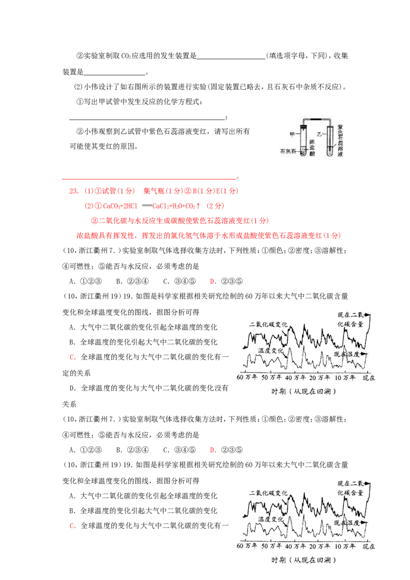 2007-2011五年全国各地中考化学试题分类汇编第六单元碳和碳的氧化物_初中化学_01.人教版初中化学_01.初中化学课件PPT--教案--试题_初中化学全套_化学试题