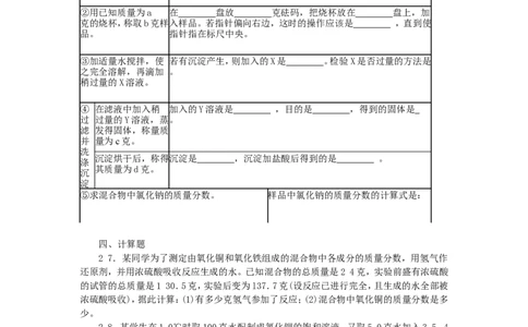 1991年全国初中奥林匹克化学竞赛试题_初中化学_01.人教版初中化学_01.初中化学课件PPT--教案--试题_初中化学全套_化学试题