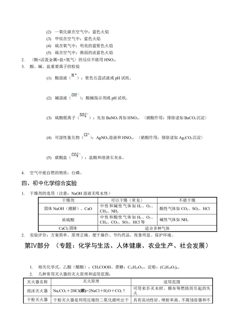人教版初中化学总复习资料_初中化学_01.人教版初中化学_12.中考化学（赠送）