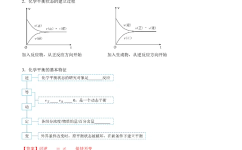 第08讲化学平衡状态（教师版）-（人教2019选择性必修1）_高化_595801221724高中化学新人教版选择性必修一二三电子版教案PPT课件高中试卷_选择性必修1册（人教版）_讲义