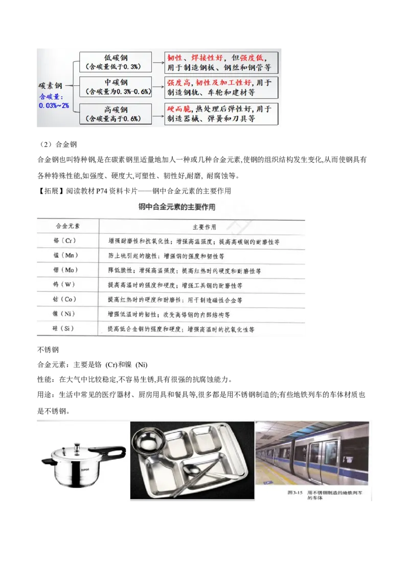 专题3.2.1合金（备课堂教案）-上好化学课2020-2021学年高一上学期必修第一册同步备课系列（人教版2019）_高化_2025春-人教版高中化学_01新版高中化学必修一_1.课件+教案+练习配套版