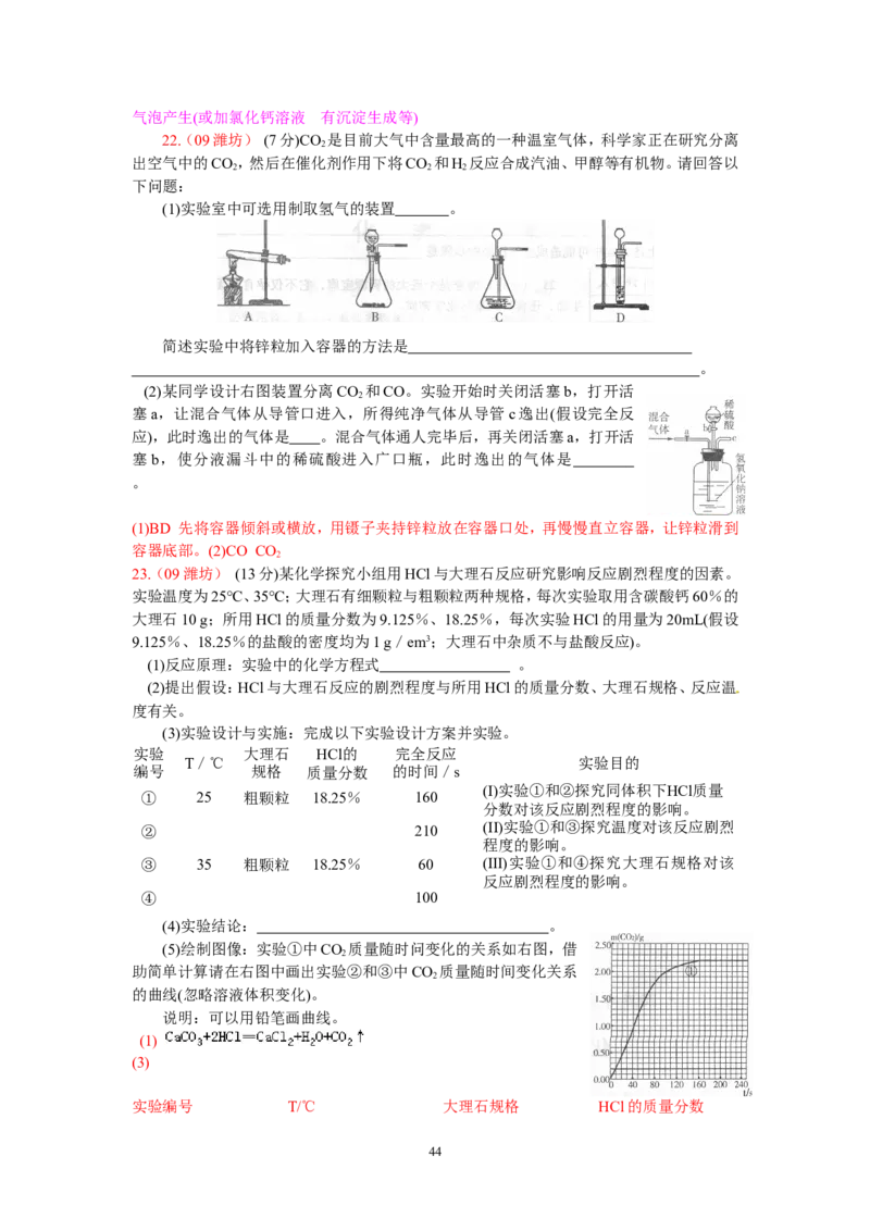 8年中考（2005-2012）全国各地中考化学真题分类汇编第6单元碳和碳的氧化物_初中化学_01.人教版初中化学_01.初中化学课件PPT--教案--试题_初中化学全套_化学试题