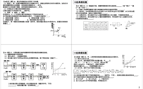 五年中考模拟中的溶液经典真题_初中化学_01.人教版初中化学_03.初中化学专项视频_[8214]初中化学难点突破溶液_第2讲五年中考模拟中的溶液经典真题