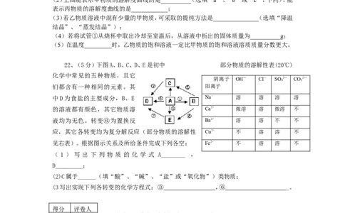 2008年全国初中学生化学素质和实验能力竞赛初赛试题（江西卷）_初中化学_01.人教版初中化学_01.初中化学课件PPT--教案--试题_初中化学全套_化学试题