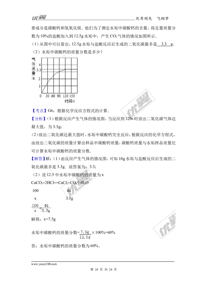 2017年安徽省蚌埠市固镇校级中考化学一模试卷（解析版）_初中化学_01.人教版初中化学_01.初中化学课件PPT--教案--试题_初中化学全套(课件--教案--配套)_18年初中化学9年级下