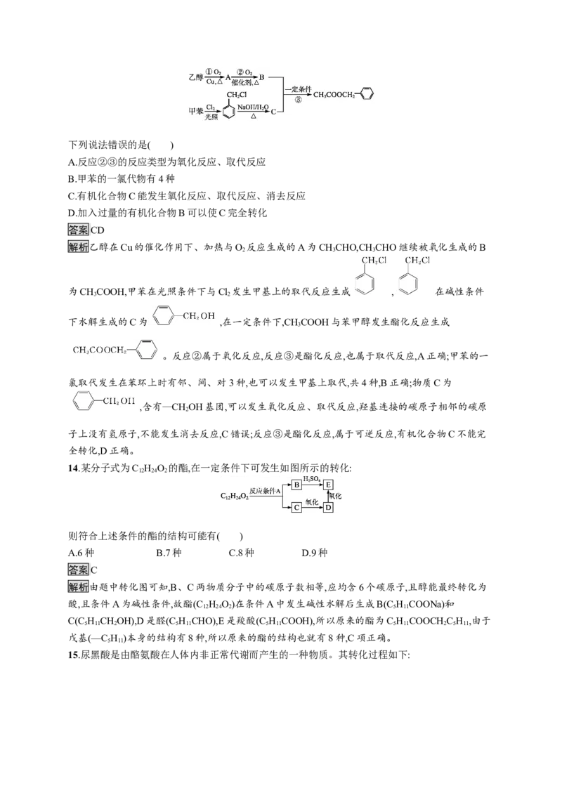 人教版（2019）化学选择性必修3模块综合测评（含解析）_高化_2025春-人教版高中化学_05新版高中化学选择性必修3_2.课件+练习