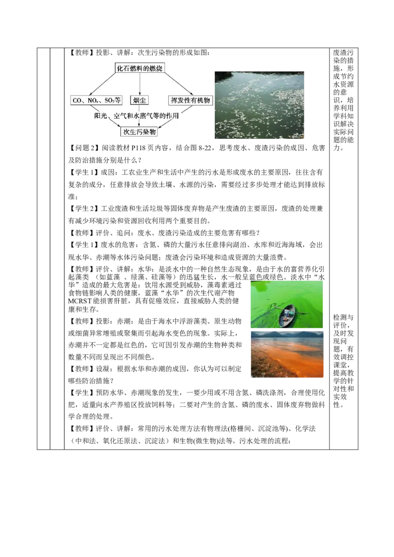 8.3环境保护与绿色化学（教学设计）-（人教版2019必修第二册）_高化_595801221724高中化学新人教版选择性必修一二三电子版教案PPT课件高中试卷_必修二册（人教版）_教学设计