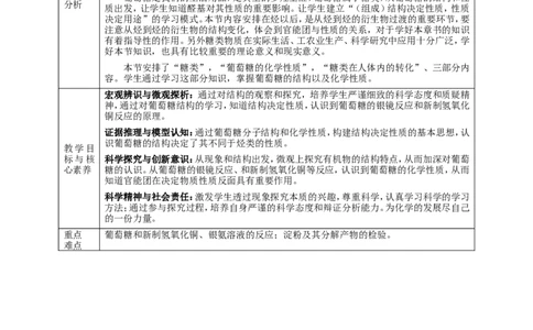 基本营养物质第一课时_高化_2025春-人教版高中化学_02新版高中化学必修二_1.课件+教案_7.4基本营养物质第一课时