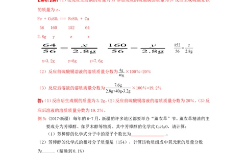 2018届中考化学总复习专题突破讲义：第十一讲解决问题的程序化思想_初中化学_01.人教版初中化学_07.初中化学中考总复习_2018届中考化学总复习专题突破讲义