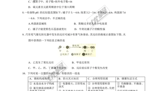2017年广西省贵港市中考化学试题（精校word版,无答案）_初中化学_01.人教版初中化学_01.初中化学课件PPT--教案--试题_初中化学全套(课件--教案--配套)_18年初中化学9年级上