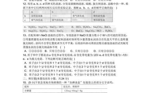 2007全国初中化学竞赛(广东省初赛)试题_初中化学_01.人教版初中化学_01.初中化学课件PPT--教案--试题_初中化学全套_化学试题_2007年全国各省初中化学竞赛初赛题汇编