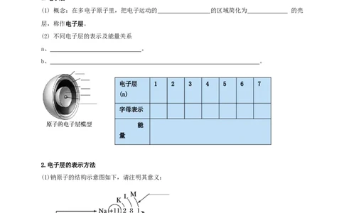 新教材精创4.1.1原子结构元素周期表核素学案（2）-人教版高中化学必修第一册_高化_2025春-人教版高中化学_01新版高中化学必修一_2.课件+教案+学案+练习有配套实验视频_学案