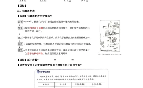 新教材精创4.1.1原子结构元素周期表核素学案（2）-人教版高中化学必修第一册_高化_2025春-人教版高中化学_01新版高中化学必修一_2.课件+教案+学案+练习有配套实验视频_学案