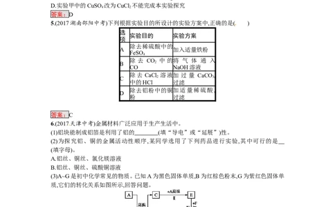 2018届中考化学（人教版）总复习单元特训：第八单元　金属和金属材料-化学备课大师_初中化学_01.人教版初中化学_07.初中化学中考总复习
