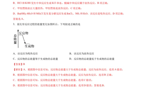 第一章章末归纳总结-（人教版2019选择性必修1）（解析版）_高化_595801221724高中化学新人教版选择性必修一二三电子版教案PPT课件高中试卷_选择性必修1册（人教版）_专项练习