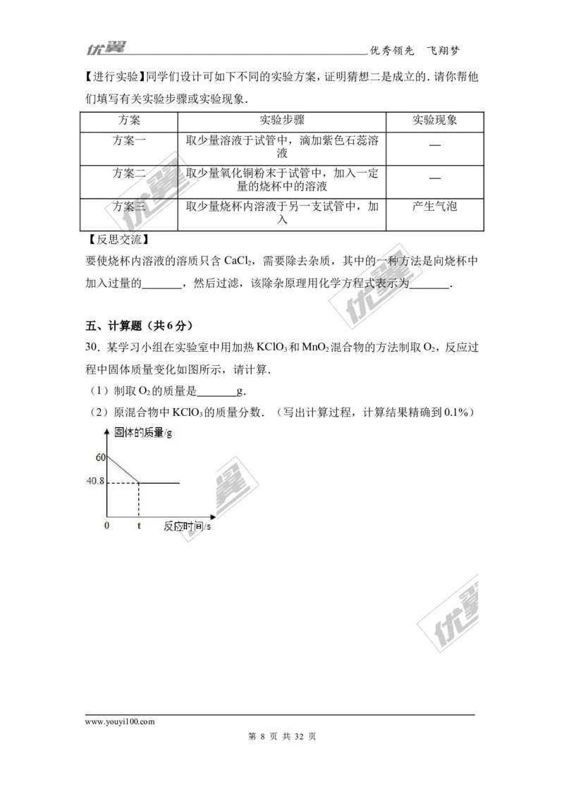 2017年广西钦州市中考化学三模试卷（解析版）_初中化学_01.人教版初中化学_01.初中化学课件PPT--教案--试题_初中化学全套(课件--教案--配套)_18年初中化学9年级下_2017月考、模拟卷