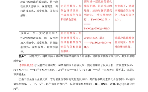 专题1（实验活动）铁及其重要化合物（导学案）-（人教版2019必修第一册）（解析版）_高化_595801221724高中化学新人教版选择性必修一二三电子版教案PPT课件高中试卷_必修一册（人教版）