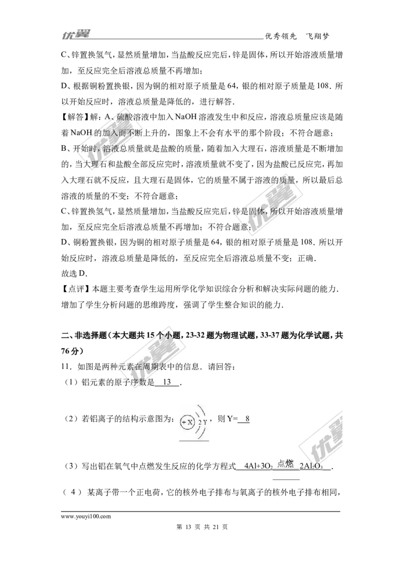 2017年湖南省永州市冷水滩区中考化学二模试卷（解析版）_初中化学_01.人教版初中化学_01.初中化学课件PPT--教案--试题_初中化学全套(课件--教案--配套)_18年初中化学9年级下