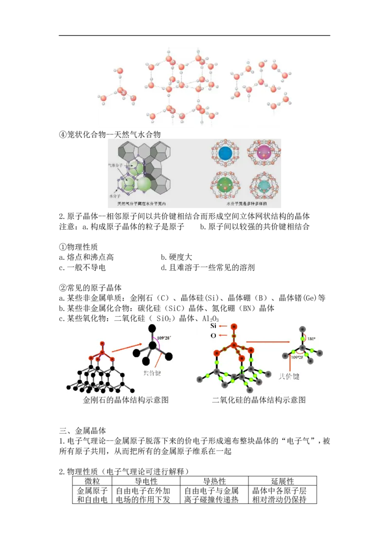新教材人教版高中化学选择性必修第二册知识点（14页）_高化_2025春-人教版高中化学_04新版高中化学选择性必修2