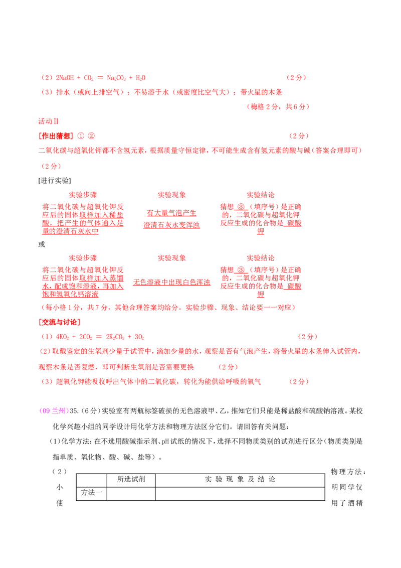 2007-2011五年全国各地中考化学试题分类汇编第十单元酸和碱_初中化学_01.人教版初中化学_01.初中化学课件PPT--教案--试题_初中化学全套_化学试题