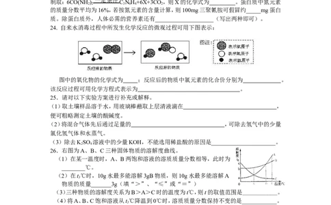 2009年全国初中学生化学素质和实验能力竞赛河南赛区预赛试卷_初中化学_01.人教版初中化学_01.初中化学课件PPT--教案--试题_初中化学全套_化学试题