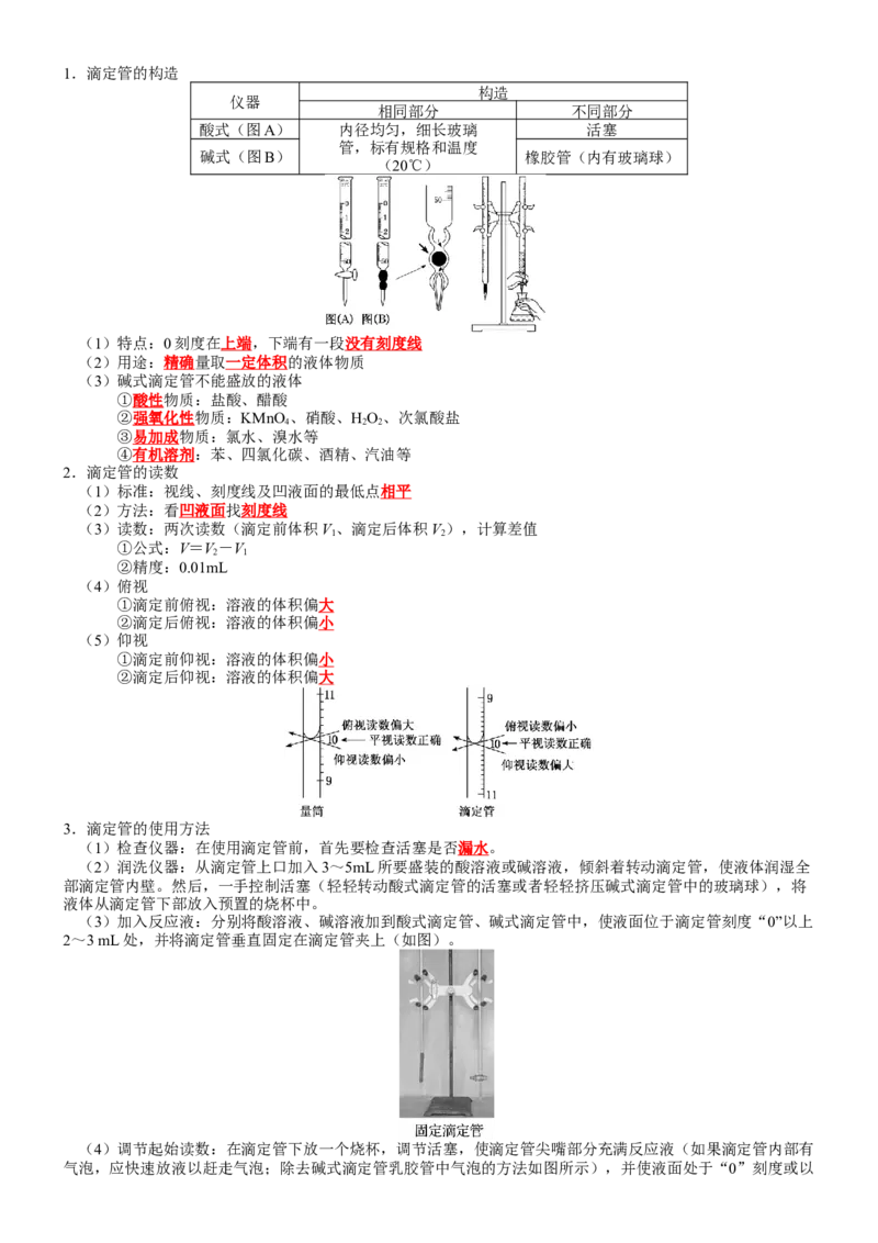 第3章水溶液中的离子反应与平衡-知识清单（人教版2019选择性必修1）_高化_595801221724高中化学新人教版选择性必修一二三电子版教案PPT课件高中试卷_选择性必修1册（人教版）