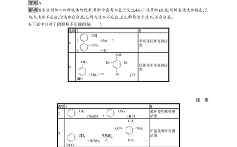 第三章　第二节　第2课时　酚_高化_2025春-人教版高中化学_05新版高中化学选择性必修3_2.课件+练习_3.2醇酚（2课时）课件（49+44张ppt）+练习（含解析）