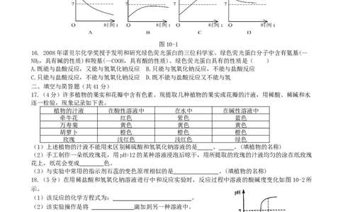 优选人教版初中化学第十单元酸和碱测试卷_初中化学_01.人教版初中化学_01.初中化学课件PPT--教案--试题_初中化学18年试卷_人教版九年级化学下册2018