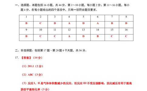 模拟卷01-2021-2022学年高二化学上学期高频考题期末测试卷（人教2019选择性必修1化学反应原理）（参考答案）_高化_2025春-人教版高中化学_03新版高中化学选择性必修1_04习题试卷_期末试卷