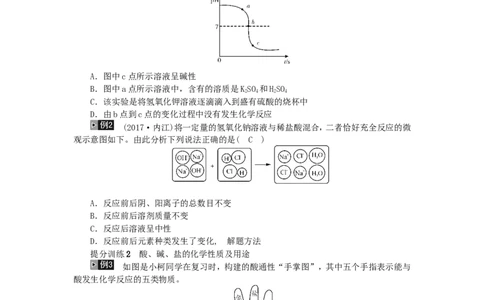 2018年中考化学人教版总复习第5讲　酸、碱、盐习题_初中化学_01.人教版初中化学_07.初中化学中考总复习_2018年中考化学人教版总复习