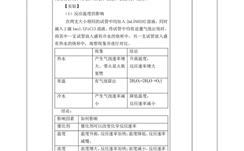 化学反应速率和限度1_高化_2025春-人教版高中化学_02新版高中化学必修二_1.课件+教案_6.2化学反应速率和限度第一课时
