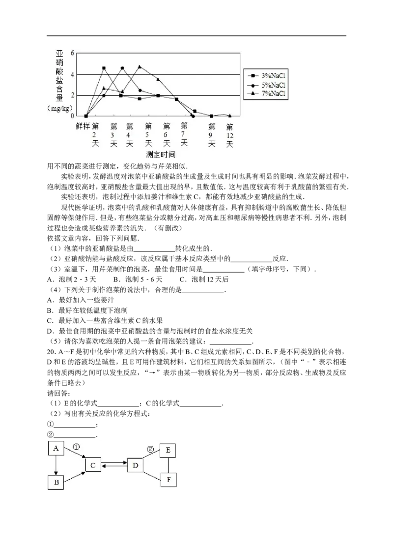2017-2018学年江西省抚州市崇仁县九年级（下）期中化学试卷（解析版）_初中化学_01.人教版初中化学_01.初中化学课件PPT--教案--试题_初中化学18年试卷_人教版九年级化学下册2018