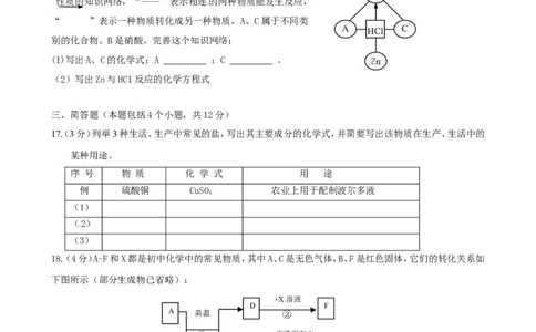 九年级化学下册第11单元综合技能过关训练新人教版_初中化学_01.人教版初中化学_01.初中化学课件PPT--教案--试题_初中化学全套_化学试题