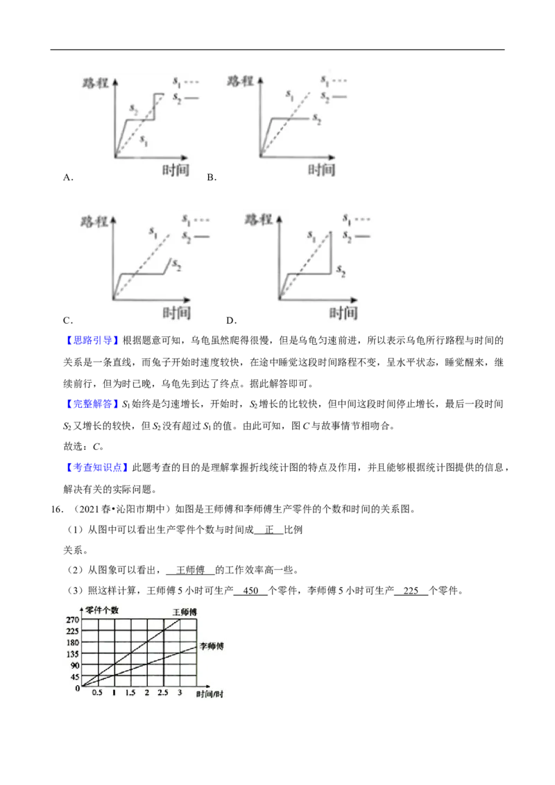 精品第八单元《数据的表示和分析》章节复习&mdash;五年级数学下册考点分类强化训练（解析）北师大版_26春北师大版数学二下_19、赠送其它资料_旧版_赠品：北师大知识总结