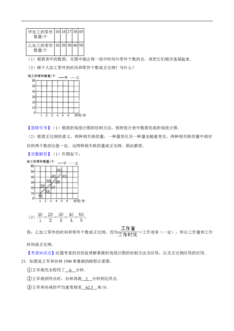 精品第八单元《数据的表示和分析》章节复习&mdash;五年级数学下册考点分类强化训练（解析）北师大版_26春北师大版数学二下_19、赠送其它资料_旧版_赠品：北师大知识总结