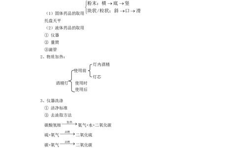 2012年中考化学复习实验专题突破&mdash;&mdash;化学实验常用仪器及基本操作_初中化学_01.人教版初中化学_01.初中化学课件PPT--教案--试题_初中化学全套_化学教案