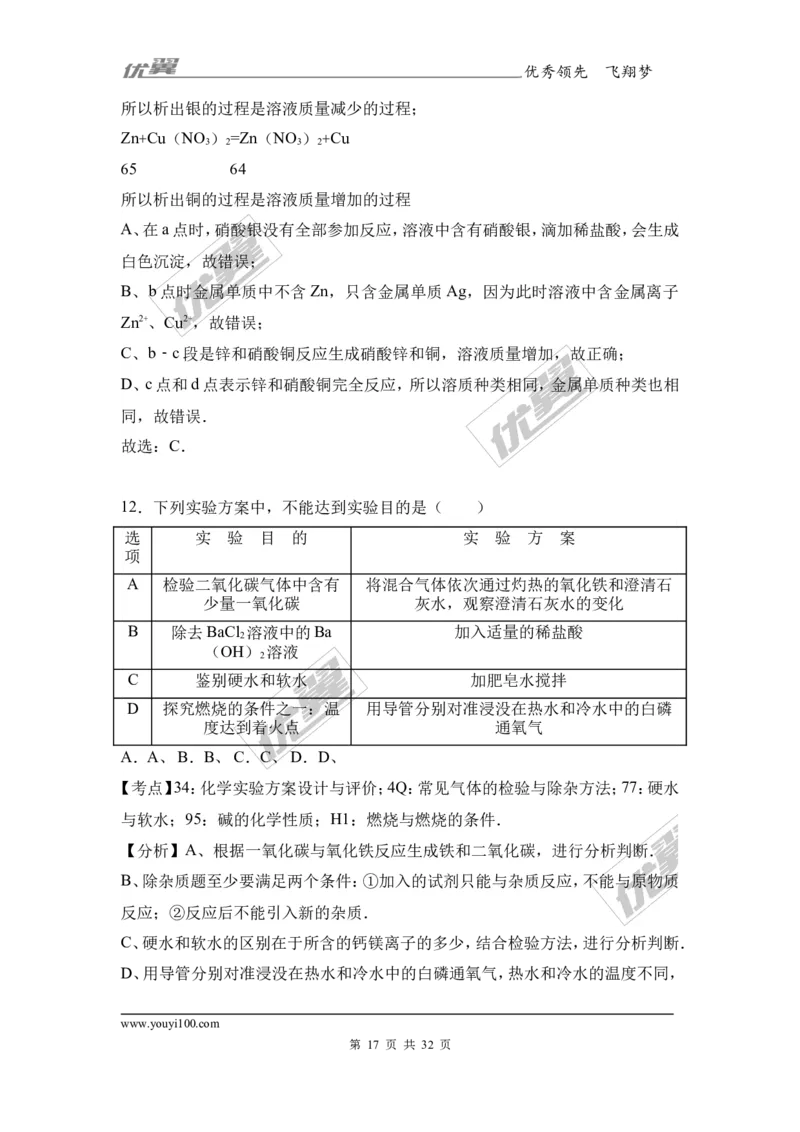 2017年广西贵港市港南区中考化学二模试卷（解析版）_初中化学_01.人教版初中化学_01.初中化学课件PPT--教案--试题_初中化学全套(课件--教案--配套)_18年初中化学9年级下