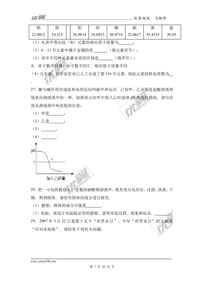 2017年安徽省合肥市庐江县校级中考化学一模试卷（解析版）_初中化学_01.人教版初中化学_01.初中化学课件PPT--教案--试题_初中化学全套(课件--教案--配套)_18年初中化学9年级下