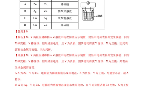 模拟卷01-2019-2020年高一化学高频考题期末组合模拟卷（人教2019必修第二册）（解析版）_高化_2025春-人教版高中化学_02新版高中化学必修二_5.试卷习题_期中期末试卷