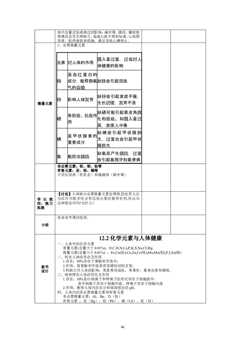 九年级化学（下）教案(57页)_初中化学_01.人教版初中化学_01.初中化学课件PPT--教案--试题_初中化学全套_化学教案_化学：人教版九年级下册新版教案（2套14份）