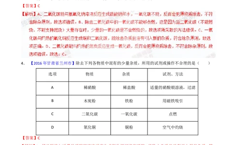 专题22混合物分离和提纯（讲）-备战2017年中考化学二轮复习讲练测（解析版）_初中化学_01.人教版初中化学_07.初中化学中考总复习_备战2017年中考化学二轮复习讲练测（讲）