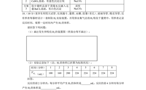 2008年全国初中小实验家实验能力竞赛复赛试题_初中化学_01.人教版初中化学_01.初中化学课件PPT--教案--试题_初中化学全套_化学试题