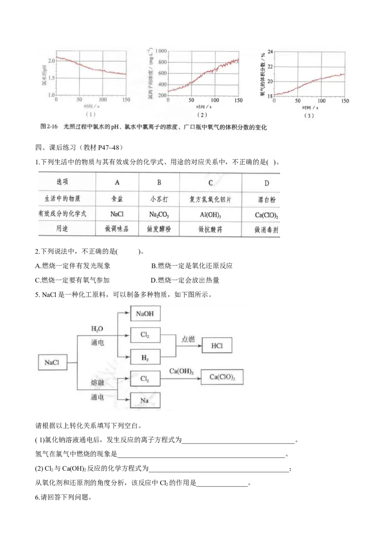专题2.2.1氯气的性质（备课堂教案）-上好化学课2020-2021学年高一上学期必修第一册同步备课系列（人教版2019）_高化_2025春-人教版高中化学_01新版高中化学必修一_教案